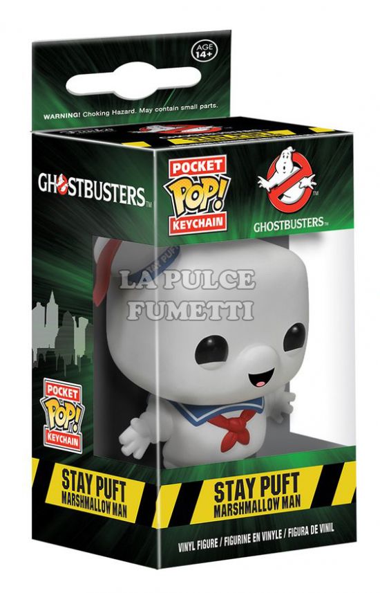 GHOSTBUSTERS: STAY PUFT MARSHMALLOW MAN - POP FUNKO POCKET KEYCHAN 4 CM